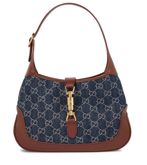 borsa gucci jackie bag denim tessuto|Borsa shopping Jackie 1961 misura media in tessuto GG .